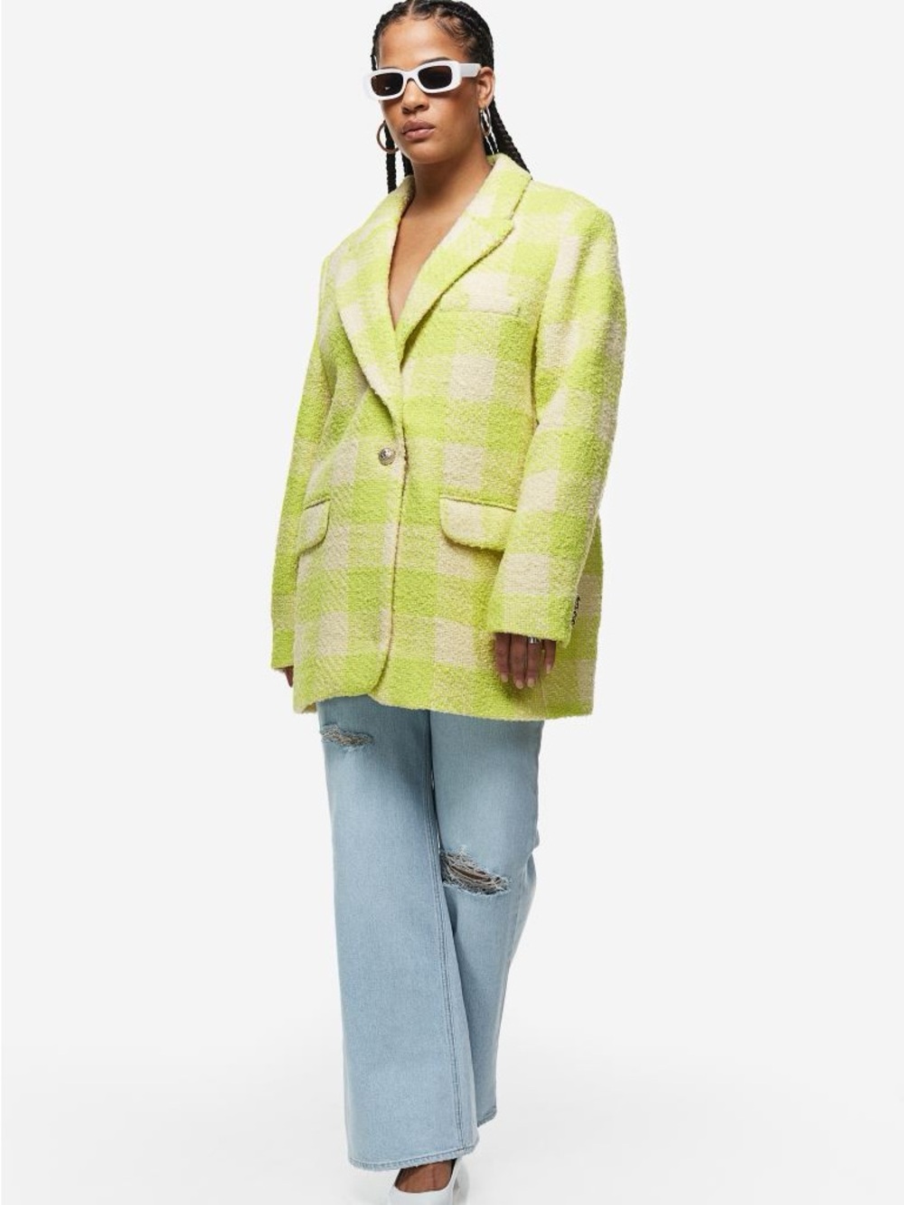 H&M Textured-weave Jacket - Picture 1 of 10